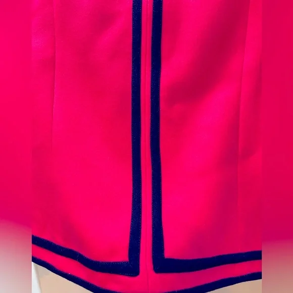 NWT J. Crew classic, 100% wool jacket in pink and midnight blue. Size 6. - Picture 8 of 9